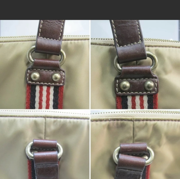 🥳HP🥳Burberry Tan Canvas LARGE Tote - Picture 6 of 10